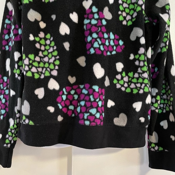Girl’s Crewneck HEARTS Fleece Size M 7/8 - Picture 7 of 8